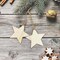 32 Pack Wooden Star Cutouts - Unfinished Wooden Stars for Hanging Ornaments, DIY Craft Gift Tags & Home Party Decoration